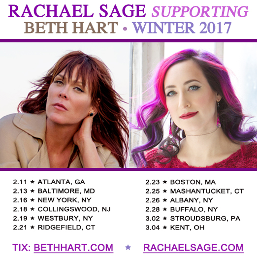 Rachael on tour with Beth Hart