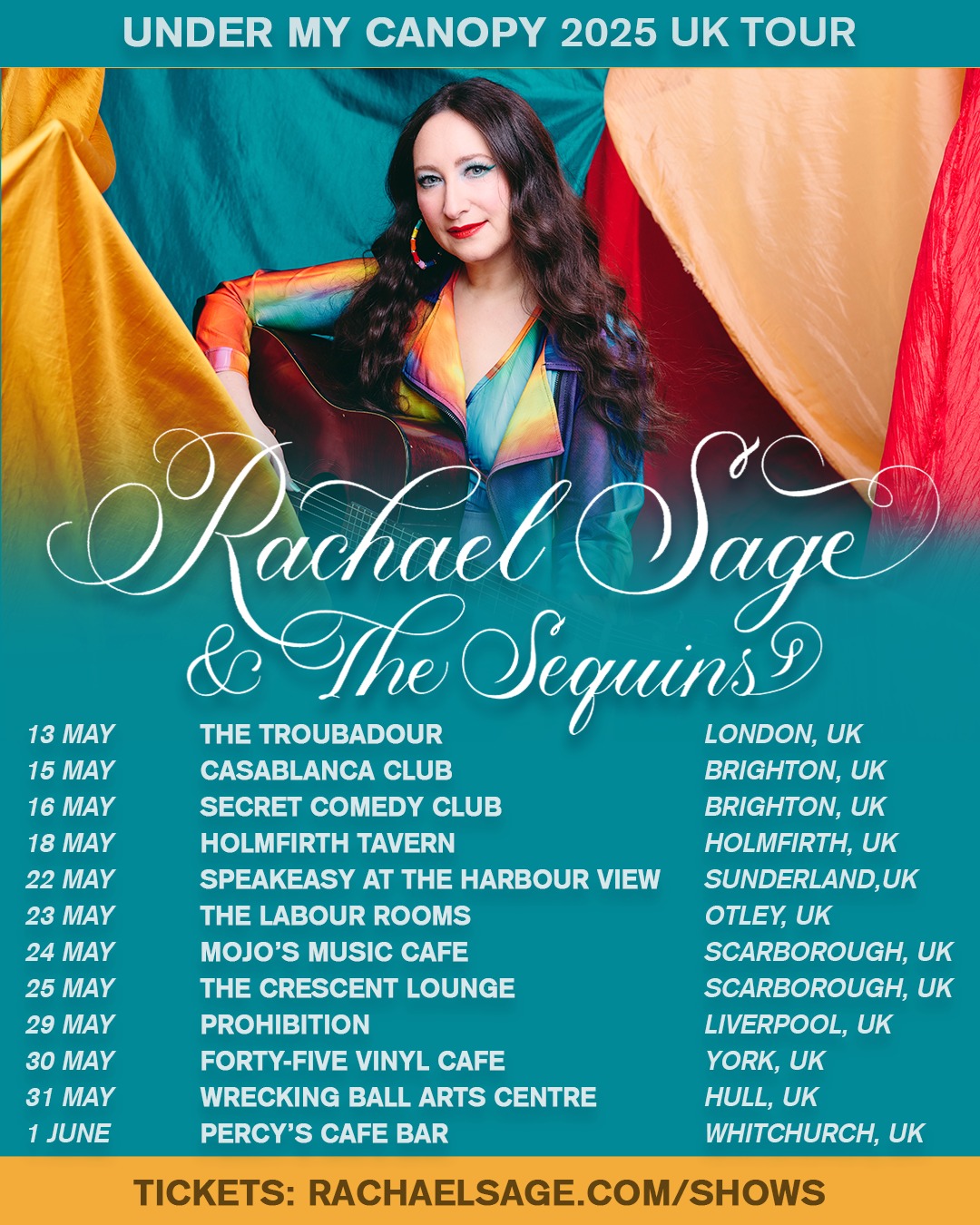 Rachael Sage May 2025 UK Tour